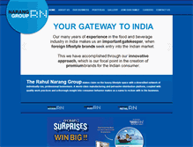 Tablet Screenshot of naranggroup.com